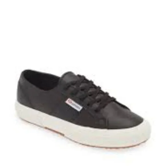 Superga Shoes Superga 275 Womens Black Bristol Low Top Leather